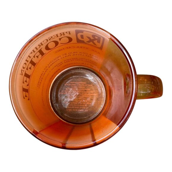 Prescription Coffee Mug Orange Glass Humor Gift RX & Funny Warning Labels 17.5 o - Picture 6 of 7